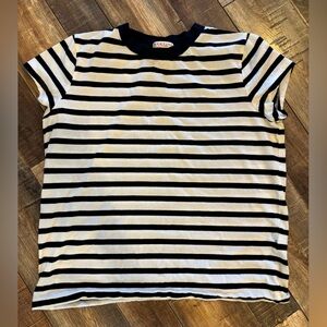 demylee Navy and White T-Shirt